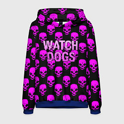 Мужская толстовка Watch dogs neon skull