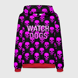 Мужская толстовка Watch dogs neon skull