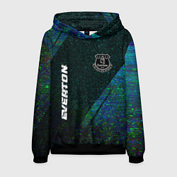 Мужская толстовка Everton glitch blue