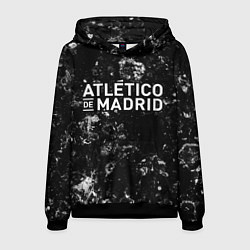 Толстовка-худи мужская Atletico Madrid black ice, цвет: 3D-черный