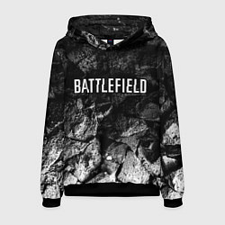 Толстовка-худи мужская Battlefield black graphite, цвет: 3D-черный