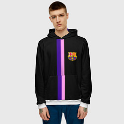 Толстовка-худи мужская Barcelona line, цвет: 3D-белый — фото 2