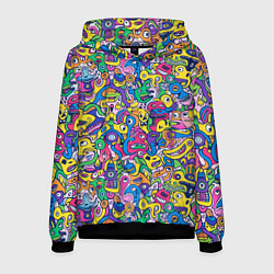 Мужская толстовка Рожицы разноцветные