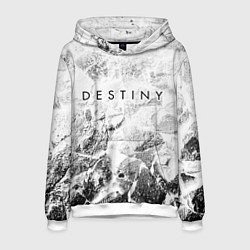 Толстовка-худи мужская Destiny white graphite, цвет: 3D-белый