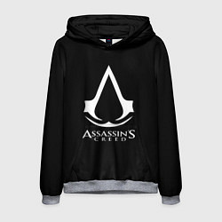 Толстовка-худи мужская Assassins Creed logo game, цвет: 3D-меланж