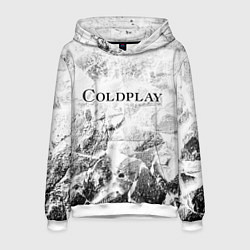 Толстовка-худи мужская Coldplay white graphite, цвет: 3D-белый