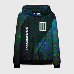 Мужская толстовка Paramore glitch blue