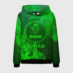 Мужская толстовка Saab - green gradient