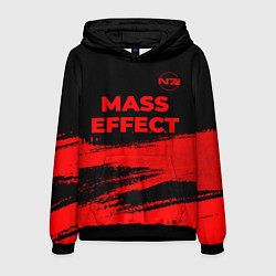 Мужская толстовка Mass Effect - red gradient посередине
