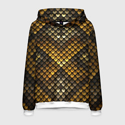 Мужская толстовка Кольчуга - металлическая чешуя змеи