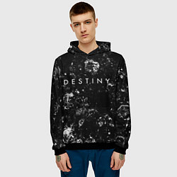 Толстовка-худи мужская Destiny black ice, цвет: 3D-черный — фото 2