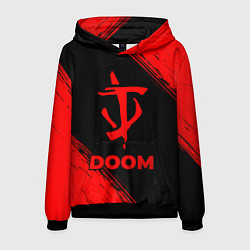 Мужская толстовка Doom - red gradient