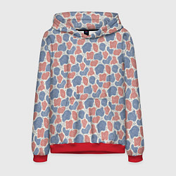 Мужская толстовка Абстрактный паттерн: пятна и плывущие формы