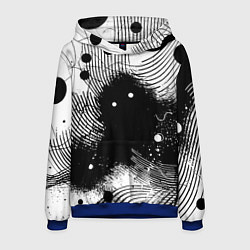 Толстовка-худи мужская Призрак застигнутый врасплох - нейроарт, цвет: 3D-синий