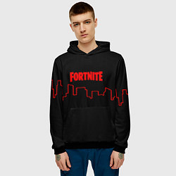 Толстовка-худи мужская Fortnite urban, цвет: 3D-черный — фото 2