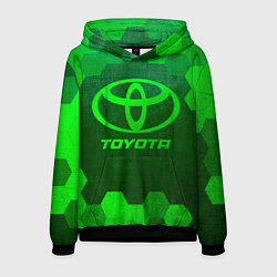 Мужская толстовка Toyota - green gradient