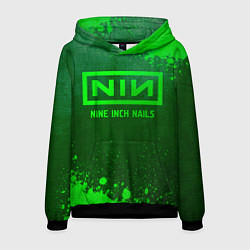 Мужская толстовка Nine Inch Nails - green gradient