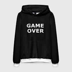 Мужская толстовка Game over white logo