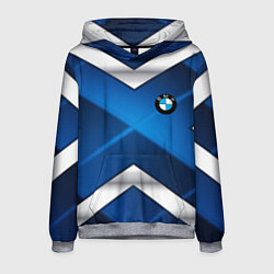 Мужская толстовка BMW metalic blue abstract