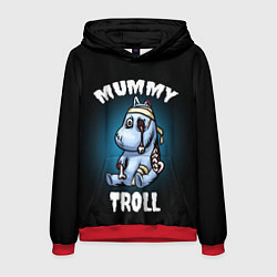 Толстовка-худи мужская Mummy troll, цвет: 3D-красный