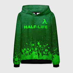 Мужская толстовка Half-Life - green gradient посередине