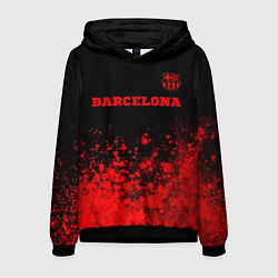 Мужская толстовка Barcelona - red gradient посередине