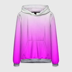 Толстовка-худи мужская Gradient color pink, цвет: 3D-меланж