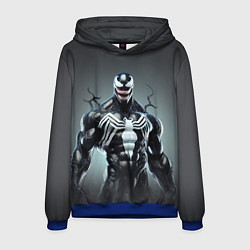 Толстовка-худи мужская Симбиот - Веном, цвет: 3D-синий