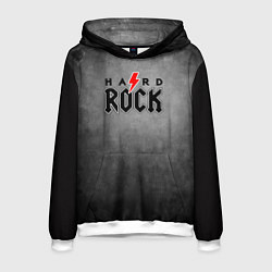 Мужская толстовка Hard rock on dark grey