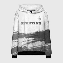 Мужская толстовка Sporting - white gradient посередине