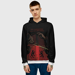 Толстовка-худи мужская The Lannister send their Regards game of thrones, цвет: 3D-белый — фото 2