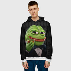 Толстовка-худи мужская Pepe - its my dudes, цвет: 3D-белый — фото 2