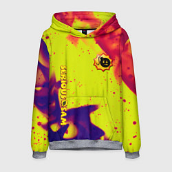 Мужская толстовка Serious Sam flame yellow