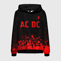 Мужская толстовка AC DC - red gradient посередине