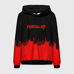 Мужская толстовка Portal fire abstraction