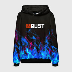 Мужская толстовка Rust neon flame