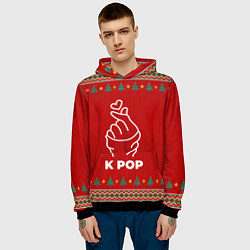 Толстовка-худи мужская K Pop new year, цвет: 3D-черный — фото 2