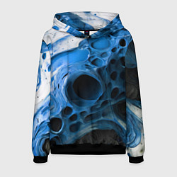 Мужская толстовка Сине-белая абстрактная структура