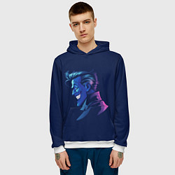 Толстовка-худи мужская Joker gradient, цвет: 3D-белый — фото 2