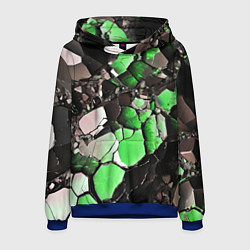 Мужская толстовка Чёрно-зелёный камень