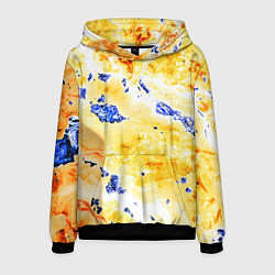 Мужская толстовка Сине-золотая абстракция