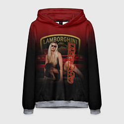 Мужская толстовка Девушка и Lamborghini
