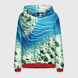 Мужская толстовка Берег и синие волны