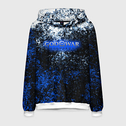 Толстовка-худи мужская God of War краски, цвет: 3D-белый