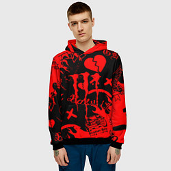 Толстовка-худи мужская Lil peep monster energy, цвет: 3D-черный — фото 2