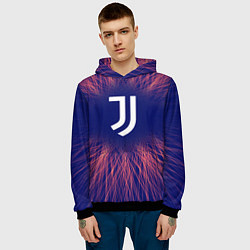 Толстовка-худи мужская Juventus red energy, цвет: 3D-черный — фото 2