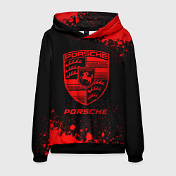 Мужская толстовка Porsche - red gradient