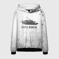 Толстовка-худи мужская Papa Roach - white gradient, цвет: 3D-черный