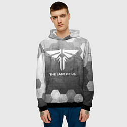 Толстовка-худи мужская The Last Of Us - grey gradient, цвет: 3D-черный — фото 2