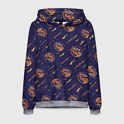 Толстовка-худи мужская Mortal Kombat logo pattern, цвет: 3D-меланж